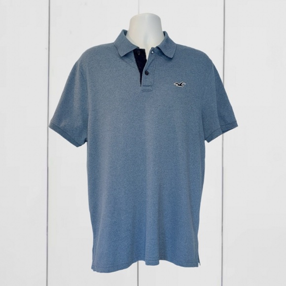 Hollister Other - Hollister Men’s Epic Flex Stretch Polo Shirt Blue Size XL